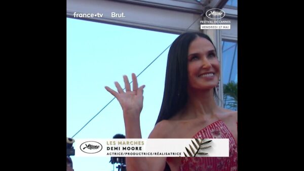 Demi moore aux marches de cette 77e édition du Festival de Cannes !